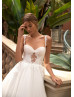 Ivory Lace Tulle Stunning Wedding Dress With Cape